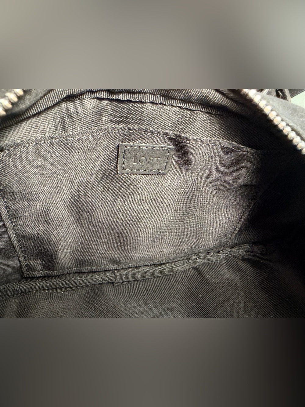 NWT🌷LOFT Black Studded Mini East West Satchel Handbag - Picture 10 of 11